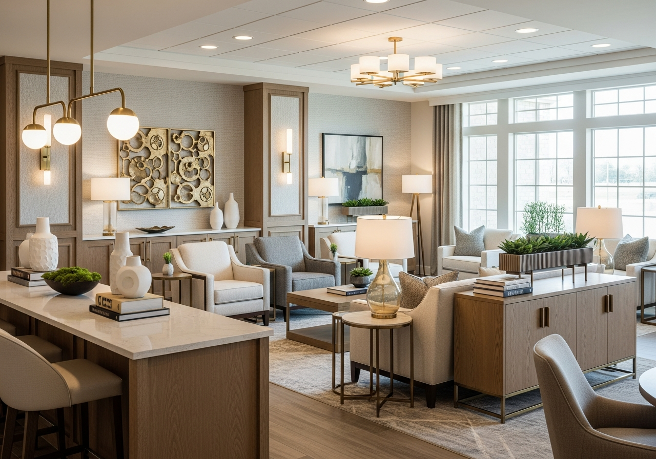 Completed senior living renovation