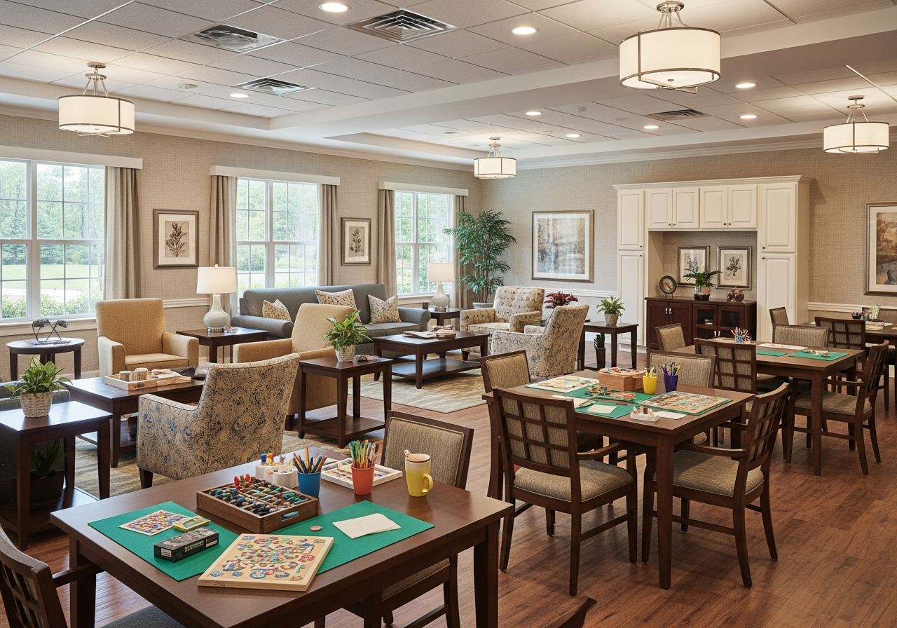 Memory care activity room