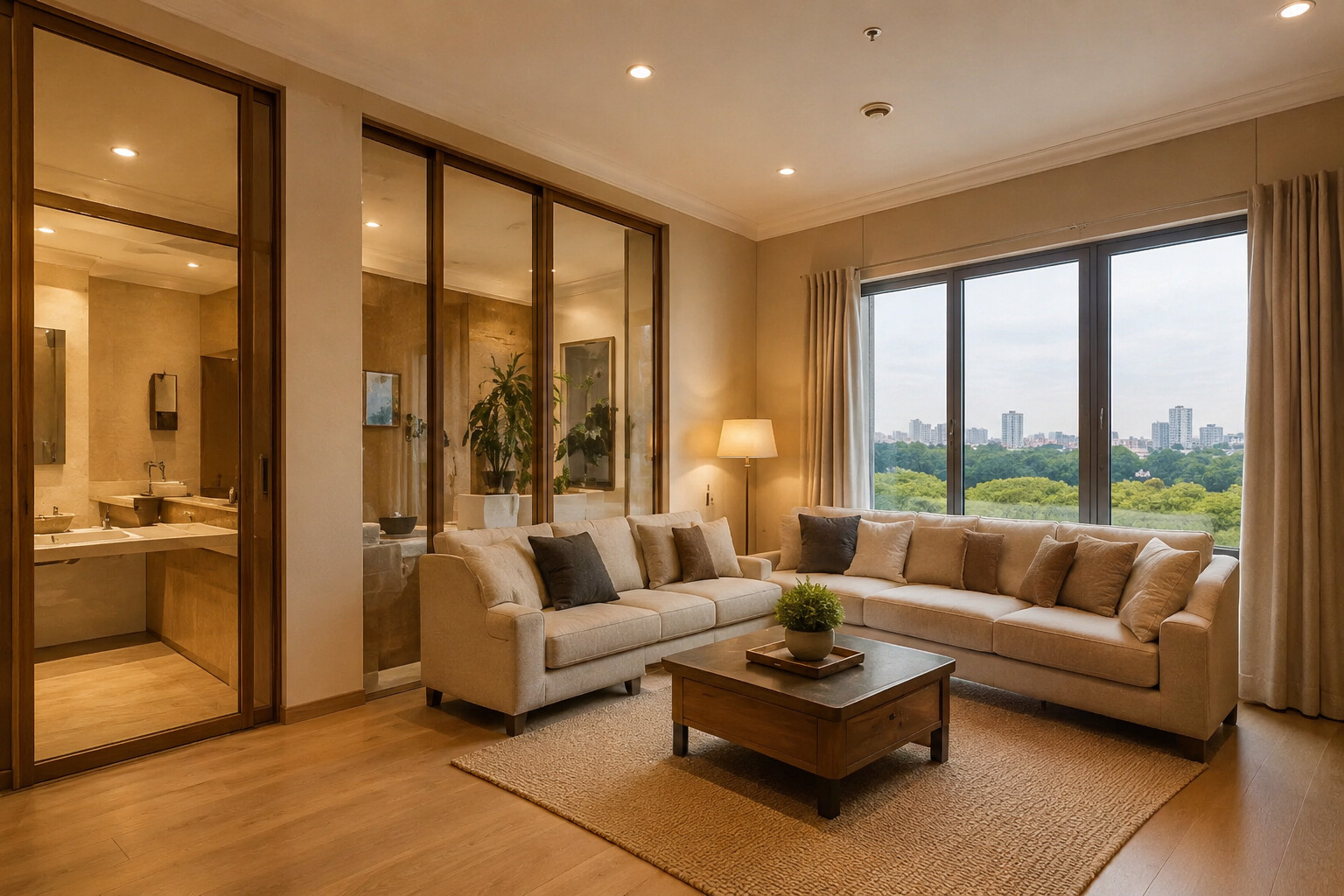 A completed E9 Development luxury renovation interior
